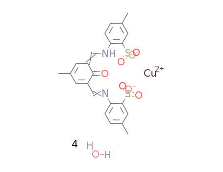 (N,N-(2-hydroxy-5-methyl-1,3-dibenzylidine)-bis-(4-methyl-2-sulphonate aniline))copper*tetrahydrate