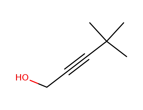 Molecular Structure of 52323-98-5 (4,4-diMethyl-2-pentyn-1-ol)