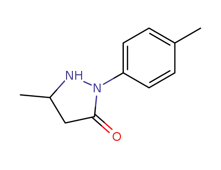 Molecular Structure of 17028-79-4 (3-Pyrazolidinone, 5-methyl-2-(4-methylphenyl)-)