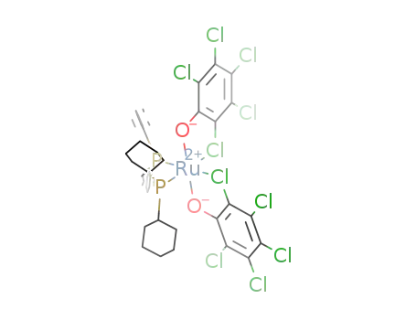 Ru(OC6Cl5)2((C6H11)2PCH2P(C6H5)2)