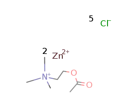 2Zn(2+)*(CH3)3NC2H4OC(O)CH3(1+)*5Cl(1-)=[CH3(O)COC2H4N(CH3)3]Zn2Cl5