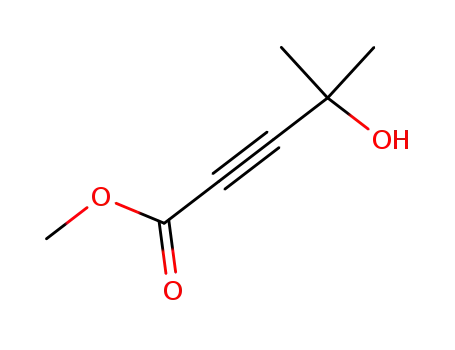 Molecular Structure of 25294-59-1 (methyl 4-hydroxy-4-methylpent-2-ynoate)