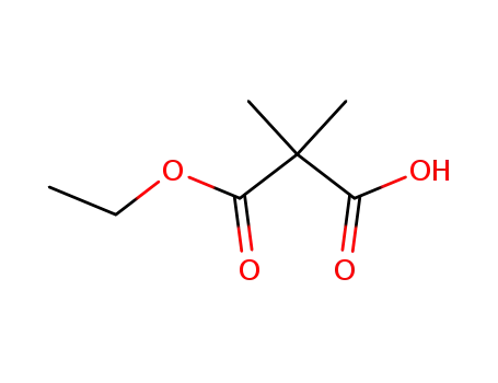 Molecular Structure of 5471-77-2 (3-Ethoxy-2,2-dimethyl-3-oxopropanoic acid)