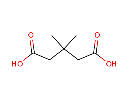 Molecular Structure of 4839-46-7 (3,3-Dimethylglutaric acid)
