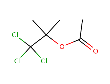 Molecular Structure of 597-37-5 (2-Propanol, 1,1,1-trichloro-2-methyl-, acetate)