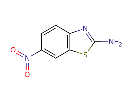 Molecular Structure of 6285-57-0 (2-Amino-6-nitrobenzothiazole)