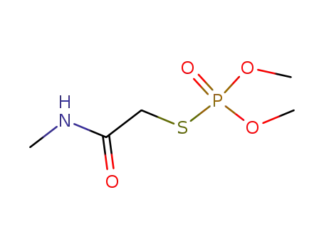 Molecular Structure of 1113-02-6 (O,O-Dimethyl S-methylcarbamoylmethyl phosphorothioate)