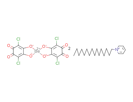 bis(hexadecylpyridinium) bis(3,6-dichloro-4,5-dihydroxy-3,5-cyclohexadiene-1,2-dionato-κ(2)O(4),O(5))beryllium