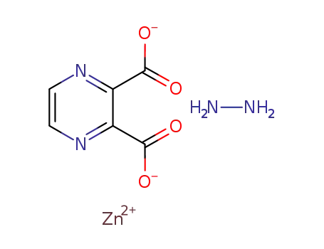 zinc 2,3-pyrazinedicarboxylate hydrazinate