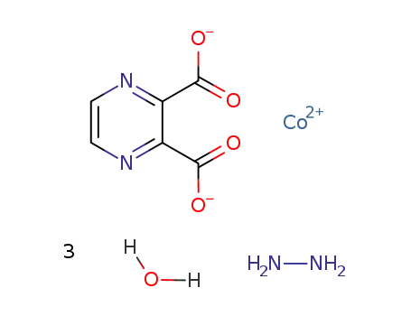 cobalt(II) 2,3-pyrazinedicarboxylate hydrazinate trihydrate
