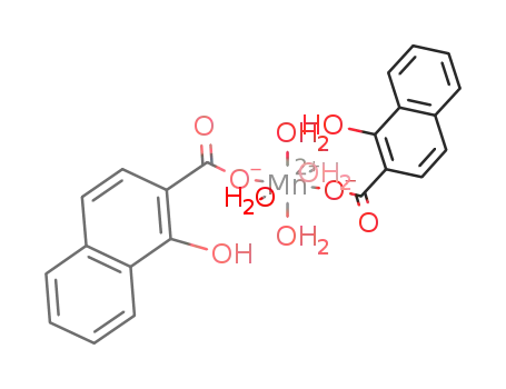 tetraaquabis(1-hydroxy-2-naphthoato-κO)manganese(II)