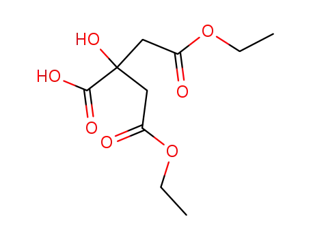 Molecular Structure of 101996-63-8 (1,2,3-Propanetricarboxylic acid, 2-hydroxy-, 1,3-diethyl ester)
