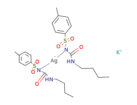potassium bis{N-((butylamino)carbonyl)-4-methylbenzenesulfonamido}argentate