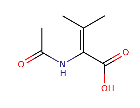 Molecular Structure of 6642-21-3 (Crotonic acid, 2-acetamido-3-methyl-)