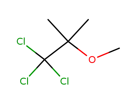 Molecular Structure of 62688-87-3 (Propane, 1,1,1-trichloro-2-methoxy-2-methyl-)