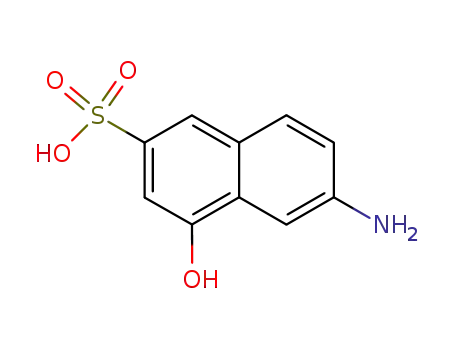 Molecular Structure of 90-51-7 (6-Amino-4-hydroxy-2-naphthalenesulfonic acid)