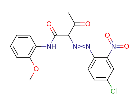 2-[(4-chloro-2-nitrophenyl)diazenyl]-N-(2-methoxyphenyl)-3-oxobutanamide