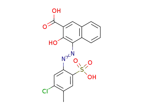 Molecular Structure of 16013-44-8 (4-[(5-chloro-4-methyl-2-sulphophenyl)azo]-3-hydroxy-2-naphthoic acid)