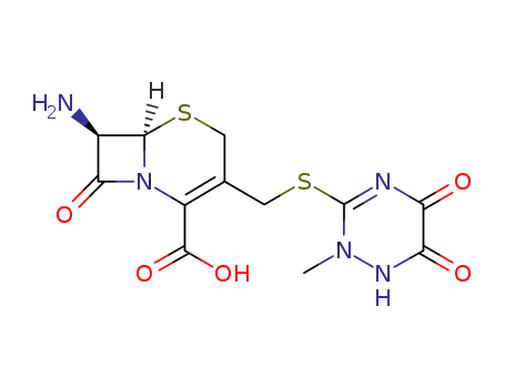 (6R-trans)-7-amino-8-oxo-3-[[(1,2,5,6-tetrahydro-2-methyl-5,6-dioxo-1,2,4-triazin-3-yl)thio]methyl]-5-thia-1-azabicyclo[4.2.0]oct-2-ene-2-carboxylic acid