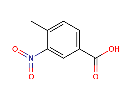 96-98-0,4-Methyl-3-nitrobenzoic acid,p-Toluicacid, 3-nitro- (6CI,7CI,8CI);3-Nitro-4-methylbenzoic acid;3-Nitro-p-toluicacid;Benzoicacid, 4-methyl-3-nitro-;NSC 50659;