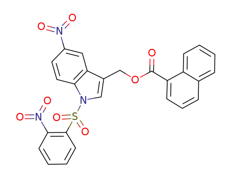 (1-nosyl-5-nitroindol-3-yl)methyl 1-naphthoate