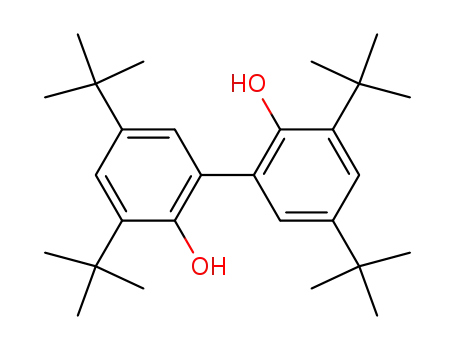Molecular Structure of 6390-69-8 (2,2'-Dihydroxy-3,3',5,5'-tetra-tert-butylbiphenyl)