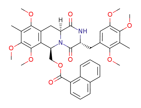 (3RS,6RS,11aSR)-6-(1-naphthylcarbonyloxymethyl)-9-methyl-3-(3-methyl-2,4,5-trimethoxybenzyl)-2,3,11,11a-tetrahydro-7,8,10-trimethoxy-6H-pyrazino[1,2-b]isoquinoline-1,4-dione