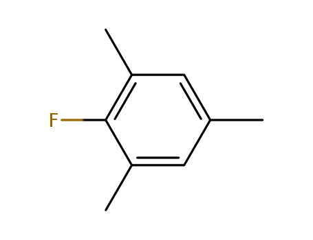392-69-8,2,4,6-TRIMETHYLFLUOROBENZENE,Mesitylene,2-fluoro- (6CI,7CI,8CI); 1-Fluoro-2,4,6-trimethylbenzene;2,4,6-Trimethyl-1-fluorobenzene; 2,4,6-Trimethylfluorobenzene;2-Fluoromesitylene; Mesityl fluoride; NSC 10359
