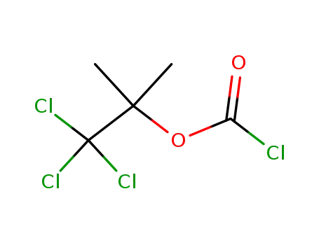Molecular Structure of 66270-36-8 (2,2,2-Trichloro-1,1-dimethylethyl chloroformate)