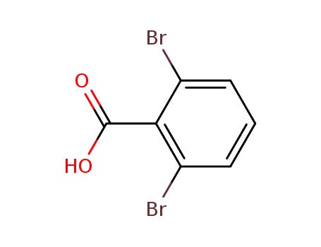 Molecular Structure of 601-84-3 (2,6-Dibromobenzoic acid)