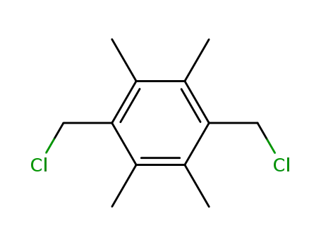 Molecular Structure of 3022-16-0 (3,6-BIS(CHLOROMETHYL)DURENE)