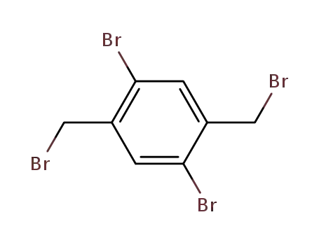 Molecular Structure of 35335-16-1 (1,4-DIBROMO-2,5-BIS(BROMMETHYL)BENZENE)