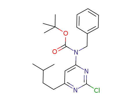 benzyl-(2-chloro-6-(3-methyl-butyl)-pyrimidin-4-yl)-carbamic acid tert-butyl ester