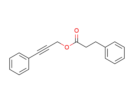 Molecular Structure of 28049-00-5 (Benzenepropanoic acid, 3-phenyl-2-propynyl ester)