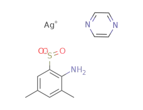 Ag(2-amino-3,5-dimethylbenzenesulfonate)(pyrazine)