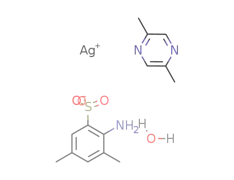 Ag(2-amino-3,5-dimethylbenzenesulfonate)(2,5-dimethylpyrazine)*H2O