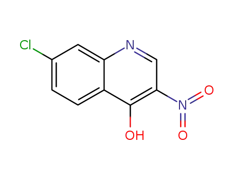 Molecular Structure of 5350-50-5 (7-CHLORO-4-HYDROXY-3-NITROQUINOLINE)