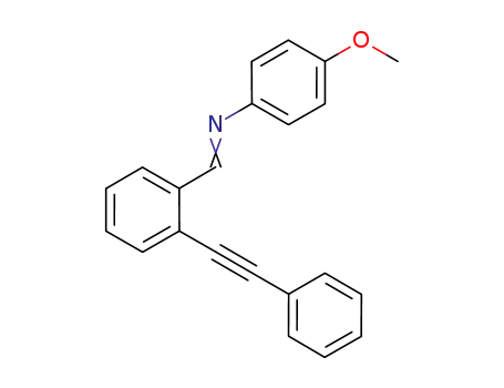 N-(4-methoxyphenyl)-1-(2-(phenylethynyl)phenyl)methanimine