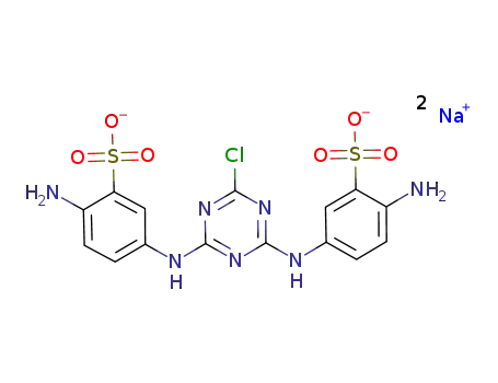 disodium N(2),N(4)-bis(4-amino-3-benzenesulfonato)-6-chloro-1,3,5-triazine-2,4-diamine