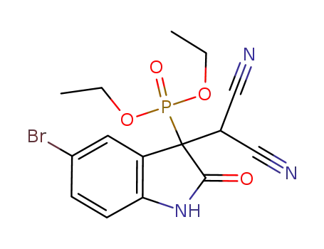 diethyl 5-bromo-3-(dicyanomethyl)-2-oxoindolin-3-ylphosphonate