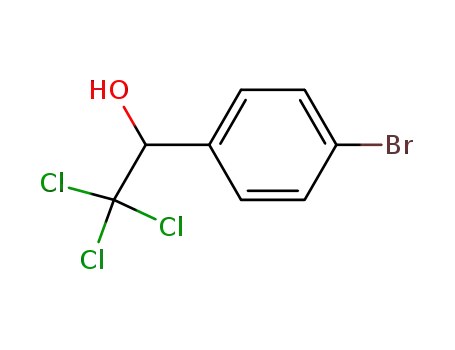 Molecular Structure of 21757-86-8 (BenzeneMethanol, 4-broMo-.alpha.-(trichloroMethyl)-)