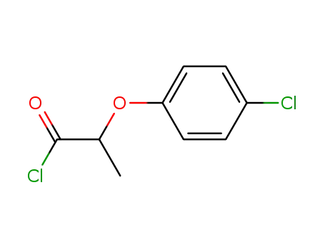 Molecular Structure of 4878-20-0 (Propanoyl chloride, 2-(4-chlorophenoxy)-)