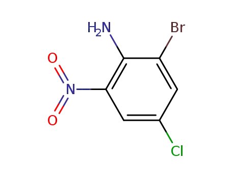 Molecular Structure of 827-25-8 (2-BROMO-4-CHLORO-6-NITROPHENYLAMINE)