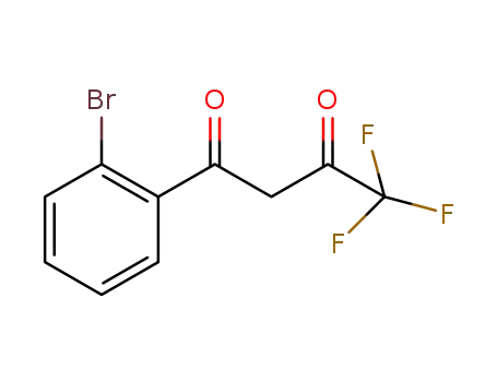 Molecular Structure of 23975-63-5 (4,4,4-Trifluoro-1-(2-bromophenyl)-1,3-butanedione)