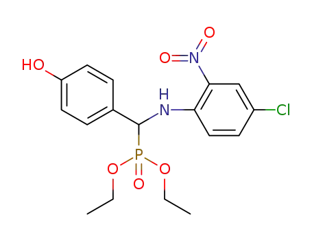 diethyl (4-chloro-2-nitrophenylamino)(4-hydroxyphenyl)methylphosphonate