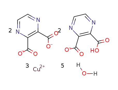 ([Cu3(pyrazine-2,3-dicarboxylic acid)2(pyrazine-2,3-dicarboxylate)2(H2O)3]*2H2O)n