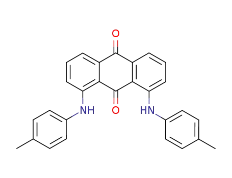 Molecular Structure of 82-16-6 (1,8-bis[(4-methylphenyl)amino]anthraquinone)