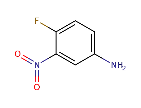Molecular Structure of 364-76-1 (4-Fluoro-3-nitroaniline)