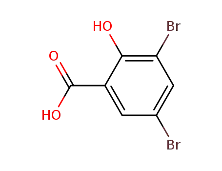 Molecular Structure of 3147-55-5 (3,5-Dibromosalicylic acid)