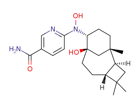 6-[hydroxy-N-(8-hydroxy-1,4,4-trimethyltricyclo[6.3.1.0(2,5)]dodec-9-yl)amino]pyridine-3-carboxamide